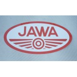 SAMOLEPKA - LOGO JAWA - STŘEDNÍ  (27 x 14 CM)